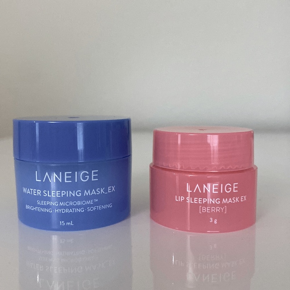 Laneige water sleeping mask and lip sleeping mask travel set